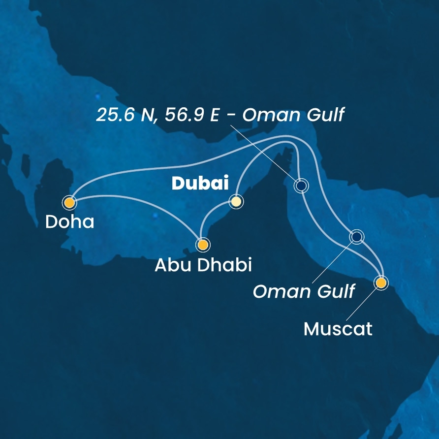 Croaziera Emiratele Arabe Unite, Qatar si Oman - Costa Smeralda