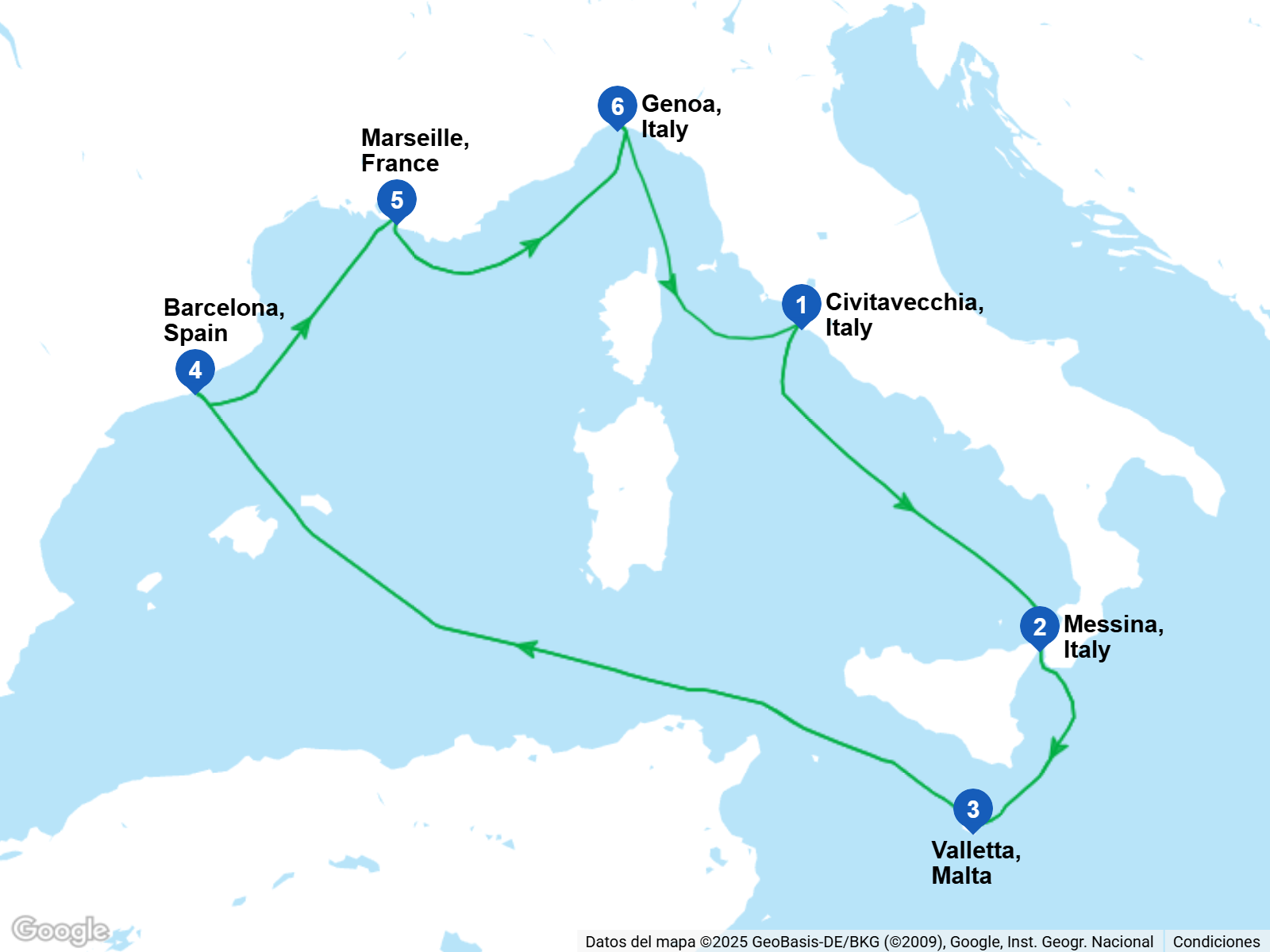 MSC World Europa - CIVITAVECCHIA, MESSINA, VALLETTA, BARCELONA, MARSEILLE, GENOA - 7 nopti
